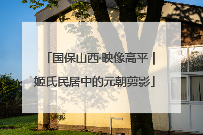 国保山西·映像高平｜姬氏民居中的元朝剪影