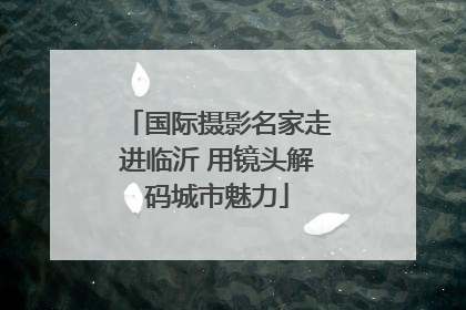 国际摄影名家走进临沂 用镜头解码城市魅力
