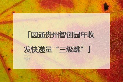 圆通贵州智创园年收发快递量“三级跳”