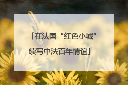 在法国“红色小城”续写中法百年情谊