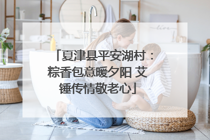 夏津县平安湖村：粽香包意暖夕阳 艾锤传情敬老心