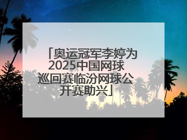 奥运冠军李婷为2025中国网球巡回赛临汾网球公开赛助兴