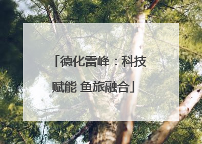 德化雷峰：科技赋能 鱼旅融合