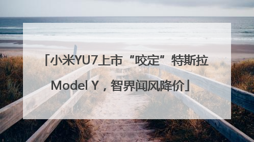 小米YU7上市“咬定”特斯拉Model Y，智界闻风降价