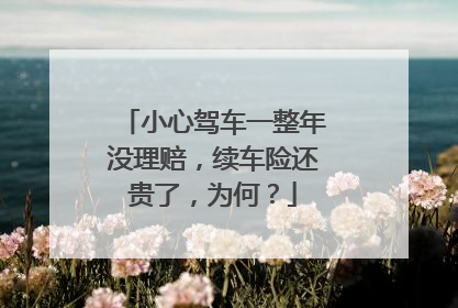 小心驾车一整年没理赔，续车险还贵了，为何？
