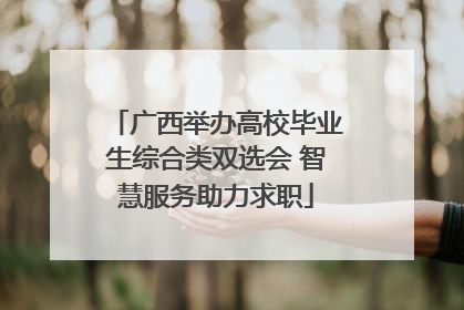 广西举办高校毕业生综合类双选会 智慧服务助力求职