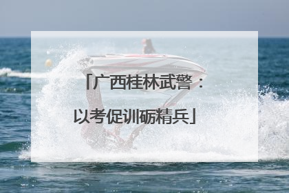 广西桂林武警：以考促训砺精兵