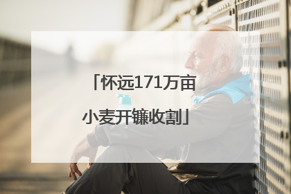怀远171万亩小麦开镰收割
