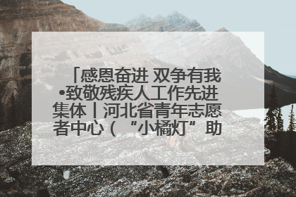 感恩奋进 双争有我•致敬残疾人工作先进集体丨河北省青年志愿者中心（“小橘灯”助残接力计划实施团队）：用温暖陪伴，守护特殊孩子成长