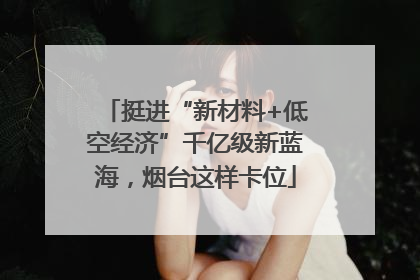 挺进“新材料+低空经济”千亿级新蓝海，烟台这样卡位