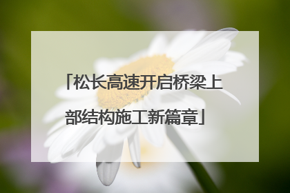 松长高速开启桥梁上部结构施工新篇章