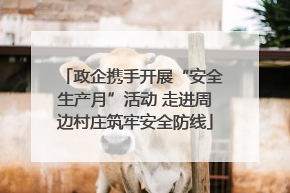 政企携手开展“安全生产月”活动 走进周边村庄筑牢安全防线