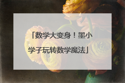 数学大变身！墨小学子玩转数学魔法