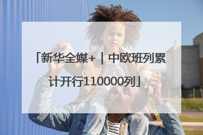 新华全媒+｜中欧班列累计开行110000列