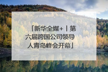 新华全媒+丨第六届跨国公司领导人青岛峰会开幕