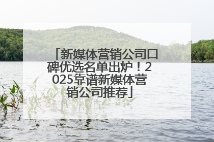 新媒体营销公司口碑优选名单出炉！2025靠谱新媒体营销公司推荐