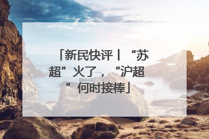 新民快评丨“苏超”火了，“沪超”何时接棒