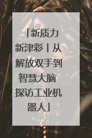 新质力 新津彩丨从解放双手到智慧大脑 探访工业机器人