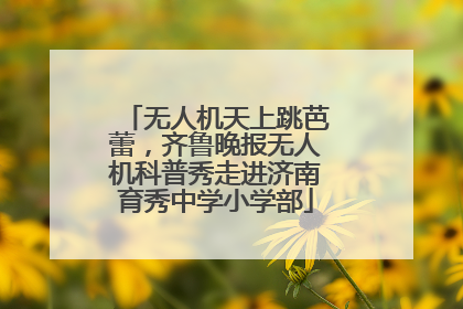 无人机天上跳芭蕾，齐鲁晚报无人机科普秀走进济南育秀中学小学部