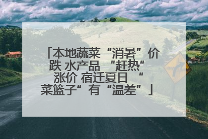 本地蔬菜“消暑”价跌 水产品 “赶热” 涨价 宿迁夏日 “菜篮子”有“温差”