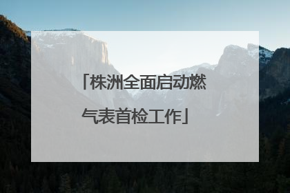 株洲全面启动燃气表首检工作