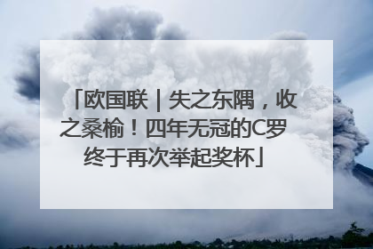 欧国联｜失之东隅，收之桑榆！四年无冠的C罗终于再次举起奖杯