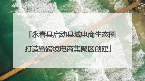 永春县启动县域电商生态圈打造暨跨境电商集聚区创建