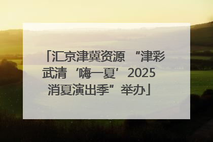 汇京津冀资源 “津彩武清‘嗨一夏’2025消夏演出季”举办