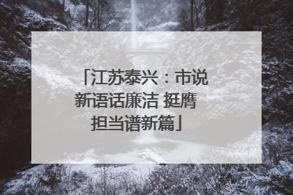 江苏泰兴：市说新语话廉洁 挺膺担当谱新篇