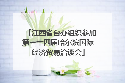 江西省台办组织参加第三十四届哈尔滨国际经济贸易洽谈会