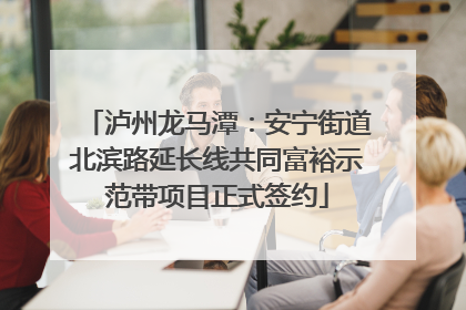 泸州龙马潭：安宁街道北滨路延长线共同富裕示范带项目正式签约