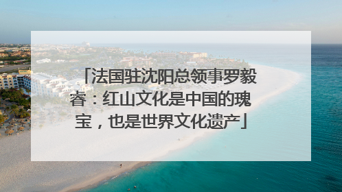 法国驻沈阳总领事罗毅睿：红山文化是中国的瑰宝，也是世界文化遗产