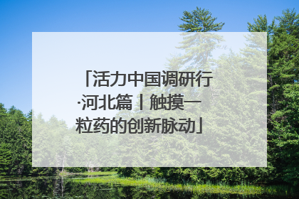 活力中国调研行·河北篇丨触摸一粒药的创新脉动