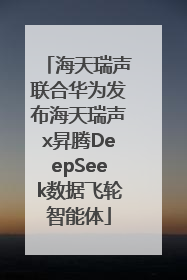 海天瑞声联合华为发布海天瑞声x昇腾DeepSeek数据飞轮智能体
