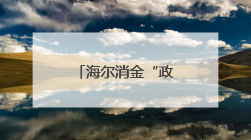 海尔消金“政企双补”让消费者从“想要买”到“买得起”