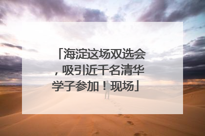 海淀这场双选会，吸引近千名清华学子参加！现场