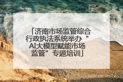 济南市场监管综合行政执法系统举办“AI大模型赋能市场监管”专题培训
