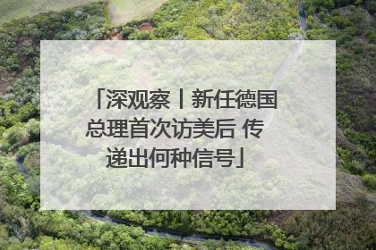 深观察丨新任德国总理首次访美后 传递出何种信号