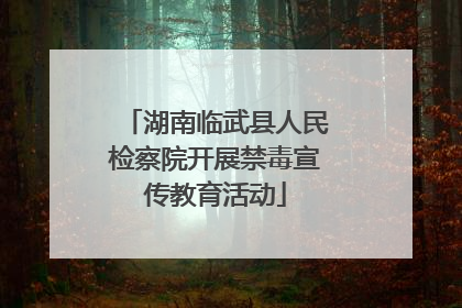 湖南临武县人民检察院开展禁毒宣传教育活动