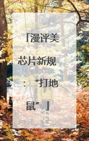 漫评美芯片新规：“打地鼠”
