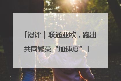 漫评｜联通亚欧，跑出共同繁荣“加速度”