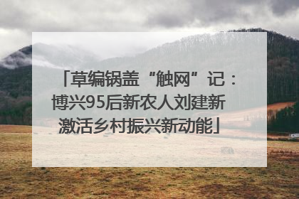 草编锅盖“触网”记：博兴95后新农人刘建新激活乡村振兴新动能