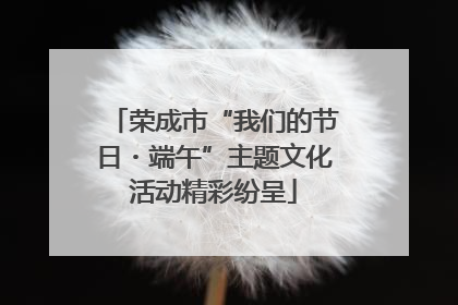 荣成市“我们的节日・端午”主题文化活动精彩纷呈