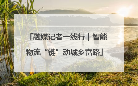 融媒记者一线行｜智能物流“链”动城乡富路