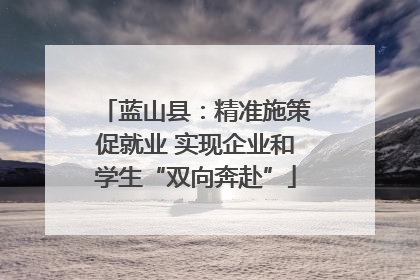 蓝山县：精准施策促就业 实现企业和学生“双向奔赴”