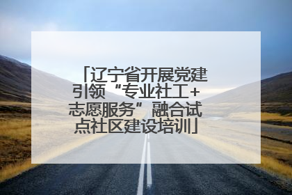 辽宁省开展党建引领“专业社工+志愿服务”融合试点社区建设培训