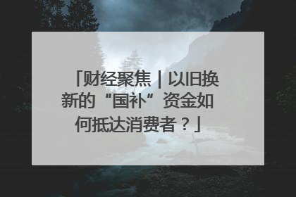 财经聚焦｜以旧换新的“国补”资金如何抵达消费者？