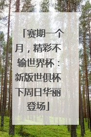 赛期一个月，精彩不输世界杯：新版世俱杯下周日华丽登场