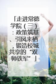 走进常德学院（三）：政策筑基、引凤来栖，锻造校城共享的“双师铁军”