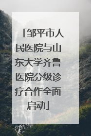 邹平市人民医院与山东大学齐鲁医院分级诊疗合作全面启动